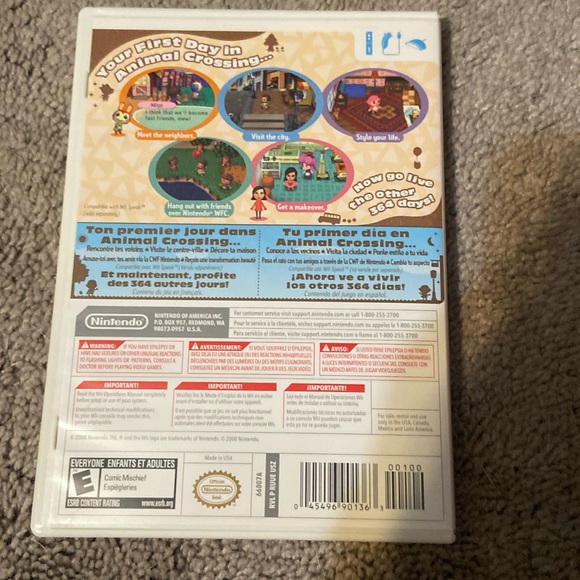 Animal Crossing City Folk Nintendo Wii Authentic Case, Disc and Booklet - Picture 2 of 6
